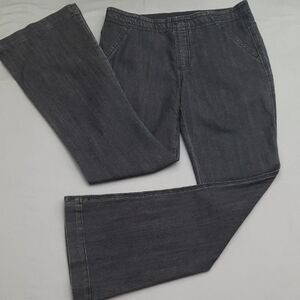 Chico's Dark Gray Flare Jeans - Women's Size 0.5